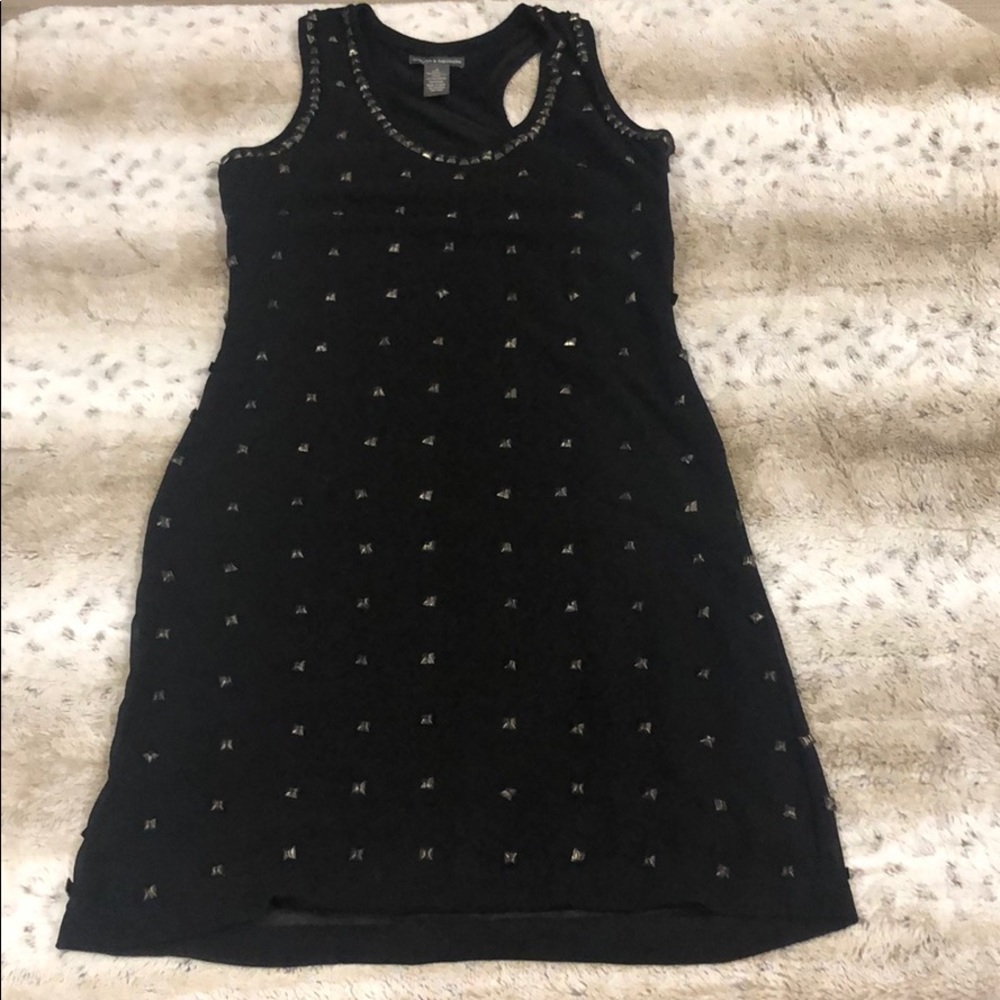Chelsea & Theodore Studded Black Dress Size 2